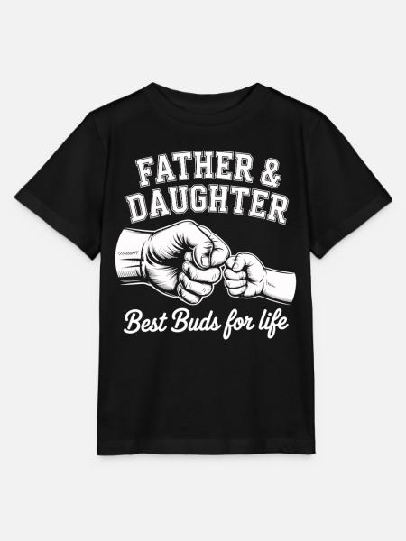 Vater Tochter Freundschaft - Stanley/Stella Kinder T-Shirt MINI CREATOR - Schwarz