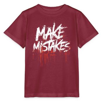Mache Fehler - Stanley/Stella Kinder T-Shirt MINI CREATOR  - Burgunderrot - Vorne - Kain (125cm)