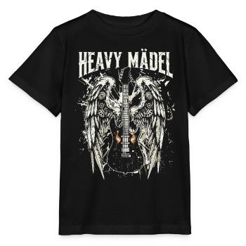 Heavy Metal Rock Festival Heavy Girl Rock Music - Stanley/Stella MINI CREATOR Kids’ T-Shirt - black - Front - Mikhail (115cm)