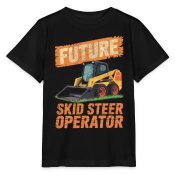 Opérateur de chargeuse compacte Chargeuse compacte - T-shirt bio MINI CREATOR Stanley/Stella Enfant - noir - Devant - Mikhail (115cm)