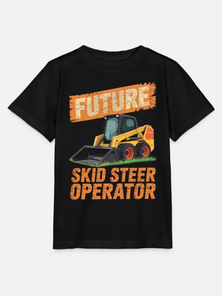 Kompaktlader Skid Steer Operator - Stanley/Stella Kinder T-Shirt MINI CREATOR - Schwarz