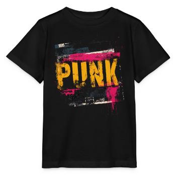 Punkrock - Stanley/Stella Kinder T-Shirt MINI CREATOR  - Schwarz - Vorne - Mikhail (115cm)
