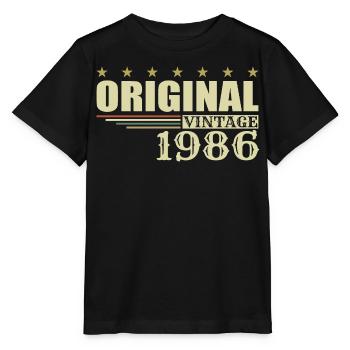 Anniversaire de 1986 - 1986 - T-shirt bio MINI CREATOR Stanley/Stella Enfant - noir - Devant - Mikhail (115cm)