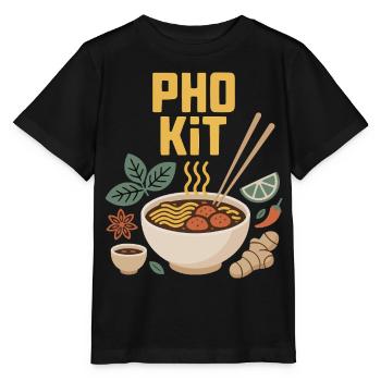 Mélange de kit Pho - T-shirt bio MINI CREATOR Stanley/Stella Enfant - noir - Devant - Mikhail (115cm)