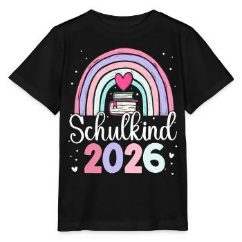 Écolier 2026 Arc-en-ciel - T-shirt bio MINI CREATOR Stanley/Stella Enfant - noir - Devant - Mikhail (115cm)