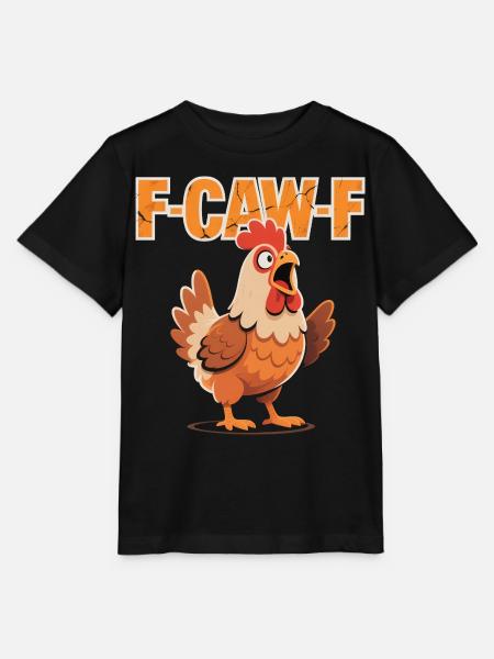 F-Caw-F Funny Chicken Meme – Gifted - Stanley/Stella MINI CREATOR Kids’ T-Shirt - black