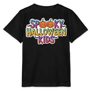 Spooky Halloween Kids Regenbogen Stil - Stanley/Stella Kinder T-Shirt MINI CREATOR  - Schwarz - Vorne - Mikhail (115cm)
