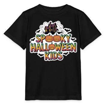 Spuk Halloween Kids Motiv - Stanley/Stella Kinder T-Shirt MINI CREATOR  - Schwarz - Vorne - Mikhail (115cm)