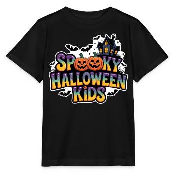 Spuk Halloween Kids Motif - Stanley/Stella Kinder T-Shirt MINI CREATOR  - Schwarz - Vorne - Mikhail (115cm)