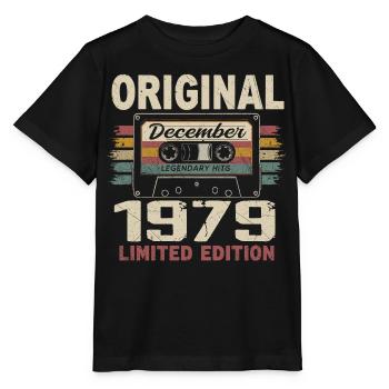 Cadeau D'anniversaire Décembre 1979 - T-shirt bio MINI CREATOR Stanley/Stella Enfant - noir - Devant - Mikhail (115cm)