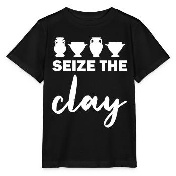 Silhouette du trophée Seize The Day - T-shirt bio MINI CREATOR Stanley/Stella Enfant - noir - Devant - Mikhail (115cm)