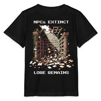 Les PNJ disparus, l’histoire reste | Post-apocalyptique - T-shirt bio MINI CREATOR Stanley/Stella Enfant - noir - Devant - Mikhail (115cm)