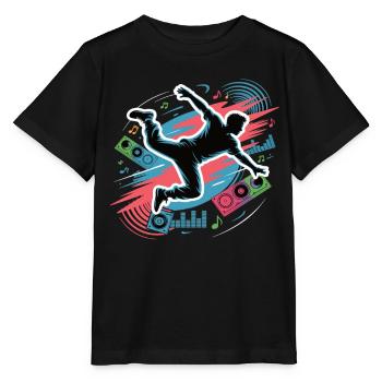 Streetdance Beat – Urban DJ Music Design - T-shirt bio MINI CREATOR Stanley/Stella Enfant - noir - Devant - Mikhail (115cm)