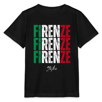 Ich liebe Florenz, Florenz Italien - Stanley/Stella Kinder T-Shirt MINI CREATOR  - Schwarz - Vorne - Mikhail (115cm)
