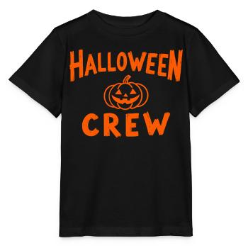 Halloween Crew Pumpkin Head Troop - Stanley/Stella MINI CREATOR Kids’ T-Shirt - black - Front - Mikhail (115cm)