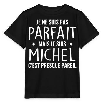 Michel Ein Vorname, eine Haltung Humor Michel - Stanley/Stella Kinder T-Shirt MINI CREATOR  - Schwarz - Vorne - Mikhail (115cm)