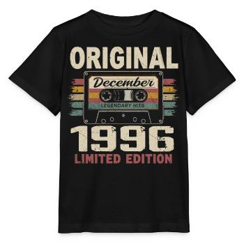 Cadeau D'anniversaire Décembre 1996 - T-shirt bio MINI CREATOR Stanley/Stella Enfant - noir - Devant - Mikhail (115cm)