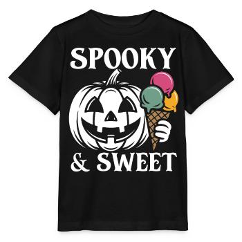 Spooky & Sweet Halloween Eis - Stanley/Stella Kinder T-Shirt MINI CREATOR  - Schwarz - Vorne - Mikhail (115cm)