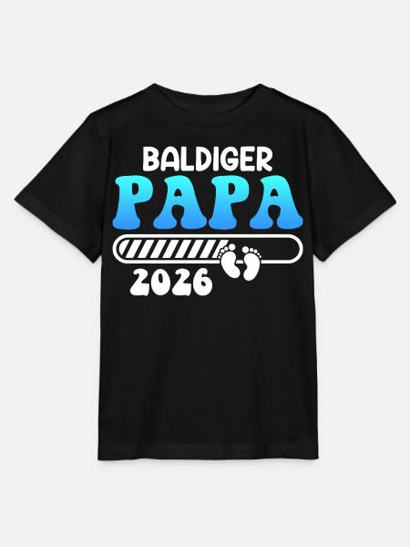BALD PAPA 2026 Vaterschaft Lustiges - Stanley/Stella Kinder T-Shirt MINI CREATOR - Schwarz