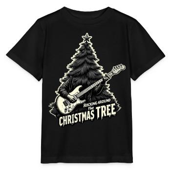 Rocking around the Christmas Tree - Stanley/Stella MINI CREATOR Kids’ T-Shirt - black - Front - Mikhail (115cm)