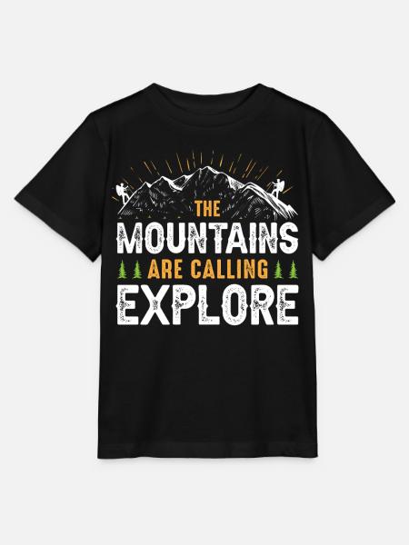 Wandern - Stanley/Stella Kinder T-Shirt MINI CREATOR  - Schwarz