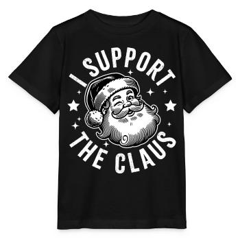 Ich unterstütze den Claus - Stanley/Stella Kinder T-Shirt MINI CREATOR  - Schwarz - Vorne - Mikhail (115cm)