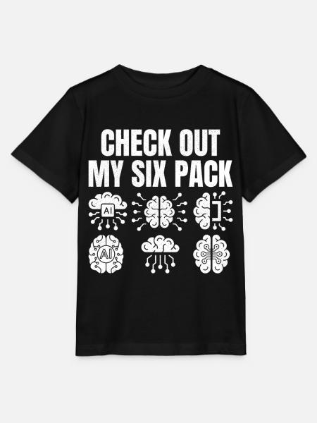 Check out my six pack - Stanley/Stella Kinder T-Shirt MINI CREATOR  - Schwarz