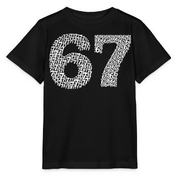 Mème Sixty Seven - T-shirt bio MINI CREATOR Stanley/Stella Enfant - noir - Devant - Mikhail (115cm)