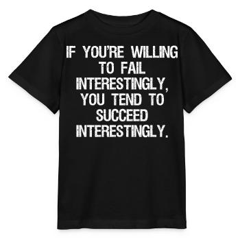 if you're willing to-fail interestingly you tend - T-shirt bio MINI CREATOR Stanley/Stella Enfant - noir - Devant - Mikhail (115cm)