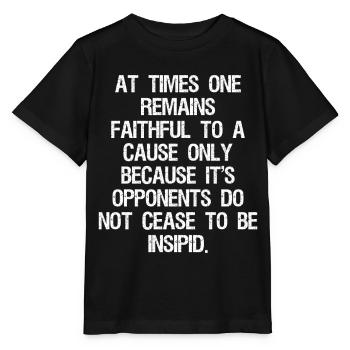 Parfois, on reste fidèle à une seule cause - T-shirt bio MINI CREATOR Stanley/Stella Enfant - noir - Devant - Mikhail (115cm)