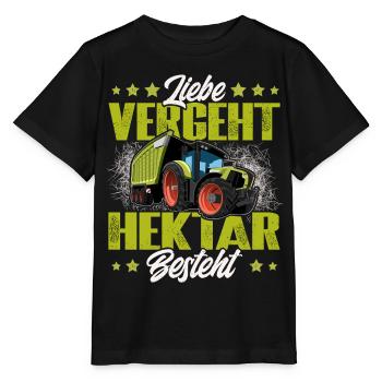 Landwirt - Stanley/Stella Kinder T-Shirt MINI CREATOR  - Schwarz - Vorne - Mikhail (115cm)
