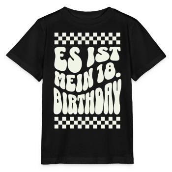 It's My 18th Birthday Retro Design - Stanley/Stella MINI CREATOR Kids’ T-Shirt - black - Front - Mikhail (115cm)