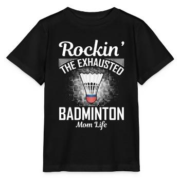 Badminton Mama - Stanley/Stella Kinder T-Shirt MINI CREATOR  - Schwarz - Vorne - Mikhail (115cm)