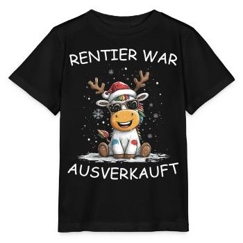 Le renne a été vendu - T-shirt bio MINI CREATOR Stanley/Stella Enfant - noir - Devant - Mikhail (115cm)