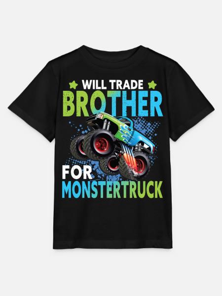 Monstertruck - Stanley/Stella Kinder T-Shirt MINI CREATOR  - Schwarz