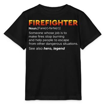Fire brigade - Stanley/Stella MINI CREATOR Kids’ T-Shirt - black - Front - Mikhail (115cm)