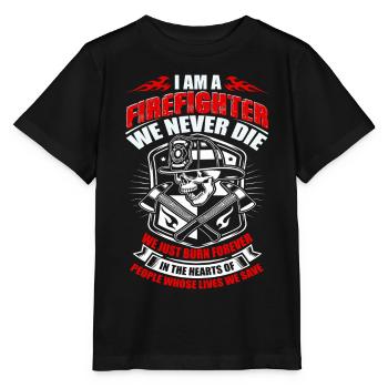 Fire brigade - Stanley/Stella MINI CREATOR Kids’ T-Shirt - black - Front - Mikhail (115cm)