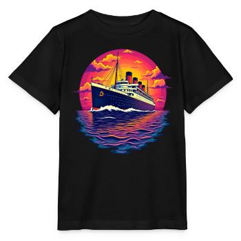 Croisière croisière - T-shirt bio MINI CREATOR Stanley/Stella Enfant - noir - Devant - Mikhail (115cm)