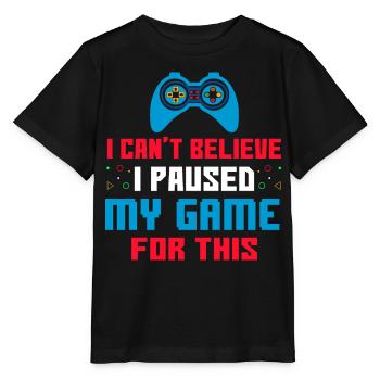 Joueur - T-shirt bio MINI CREATOR Stanley/Stella Enfant - noir - Devant - Mikhail (115cm)
