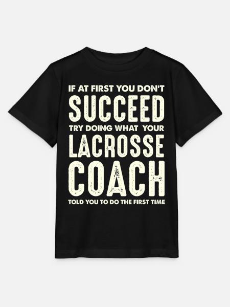 Lacrosse Coach Motivation Zitat - Stanley/Stella Kinder T-Shirt MINI CREATOR - Schwarz