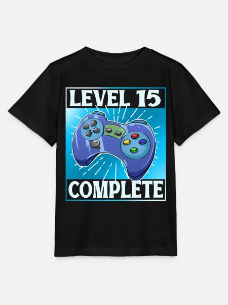 Level 15 Complete - Stanley/Stella Kinder T-Shirt MINI CREATOR - Schwarz