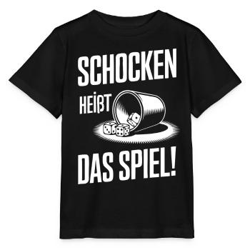 Schocken Heißt Das Spiel! Würfeln Knobeln Jule - Stanley/Stella Kinder T-Shirt MINI CREATOR  - Schwarz - Vorne - Mikhail (115cm)