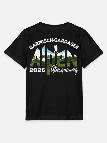 Alpenüberquerung 2026 Garmisch Gardasee Wandern - Stanley/Stella Kinder T-Shirt MINI CREATOR - Schwarz