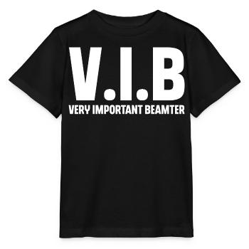 Beamter - Stanley/Stella Kinder T-Shirt MINI CREATOR  - Schwarz - Vorne - Mikhail (115cm)