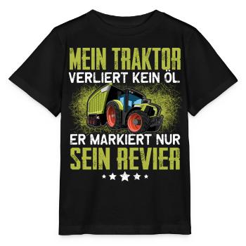 Landwirt - Stanley/Stella Kinder T-Shirt MINI CREATOR  - Schwarz - Vorne - Mikhail (115cm)