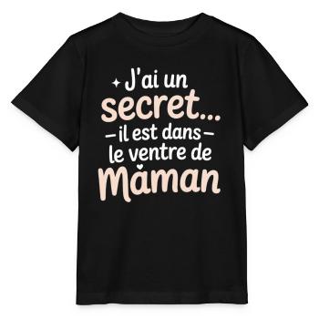 Das Geheimnis in Mamas Bauch - Stanley/Stella Kinder T-Shirt MINI CREATOR  - Schwarz - Vorne - Mikhail (115cm)