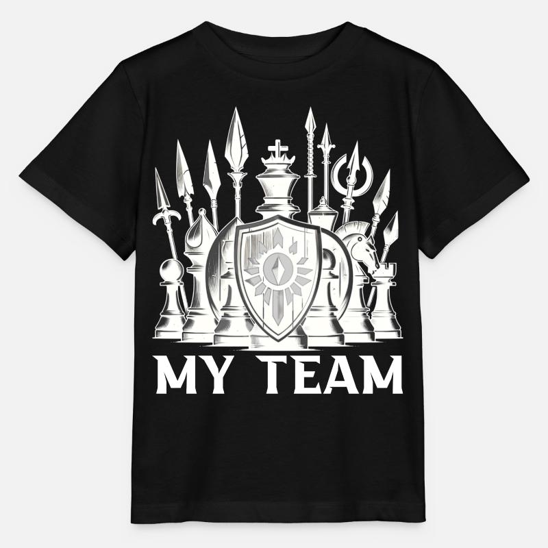 Échecs - T-shirt bio MINI CREATOR Stanley/Stella Enfant - noir