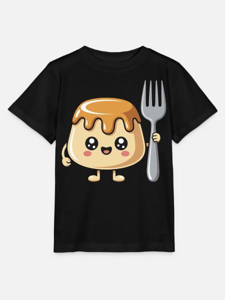 Pudding Mit Gabel - Stanley/Stella Kinder T-Shirt MINI CREATOR - Schwarz