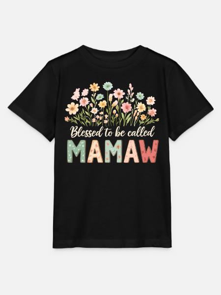 Gesegnet Mamaw genannt zu werden - Stanley/Stella Kinder T-Shirt MINI CREATOR  - Schwarz
