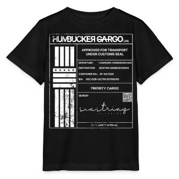 Shipping Label, white - Stanley/Stella MINI CREATOR Kids’ T-Shirt - black - Front - Mikhail (115cm)